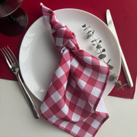 LANGUOTOS RAUDONOS servetėlės