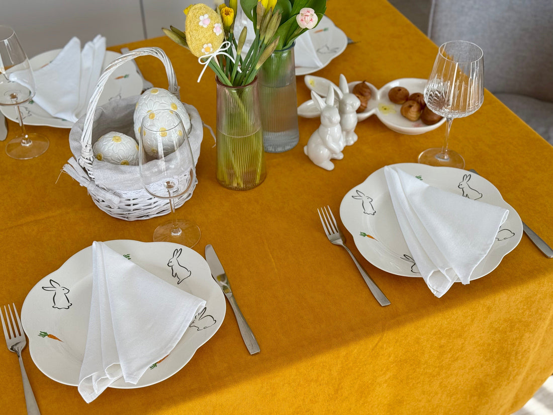 Staltiesė „Garstyčių šiluma“ – matinio veliūro jaukumas jūsų stalui