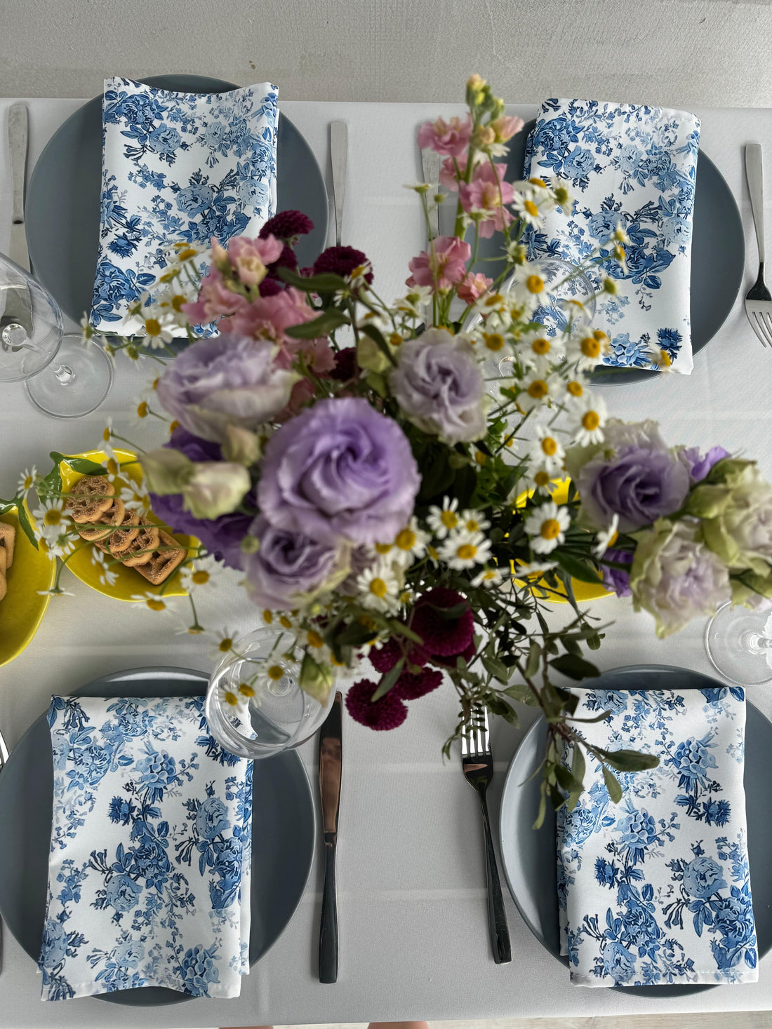 "BLUE FLOWERS" servetėlės
