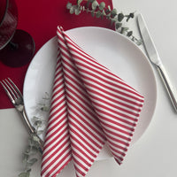 RAUDONI DRYŽIAI servetėlės