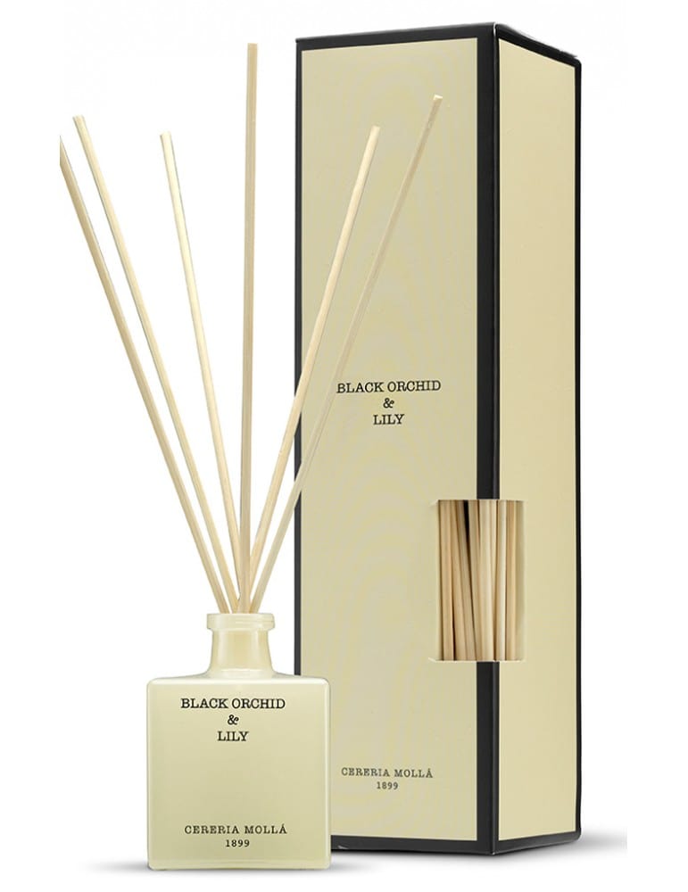 Namų kvapas su lazdelėmis -Black orchid & lily- Cereria Molla -100ml