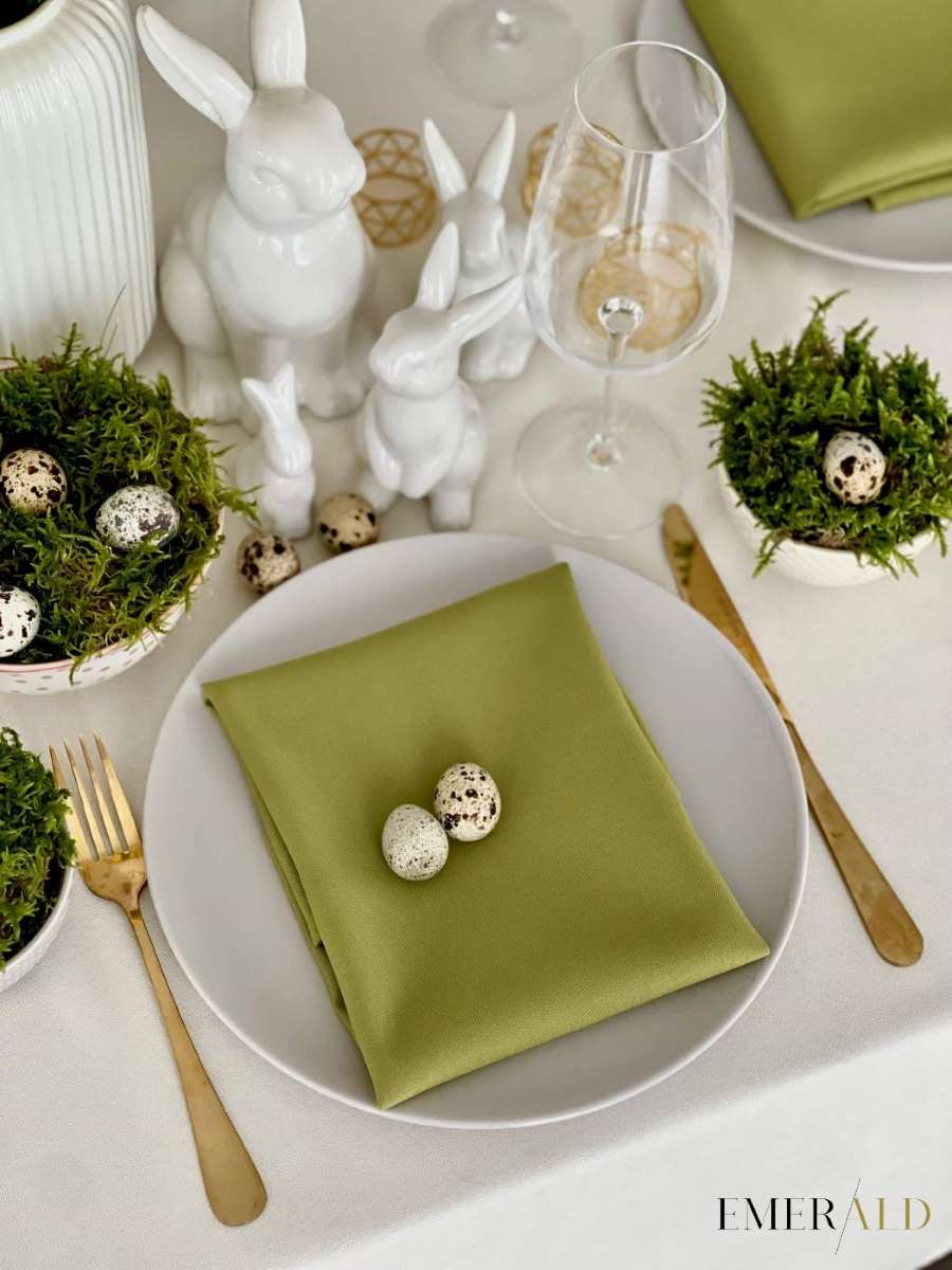 Alyvuogių spalvos servetėlės