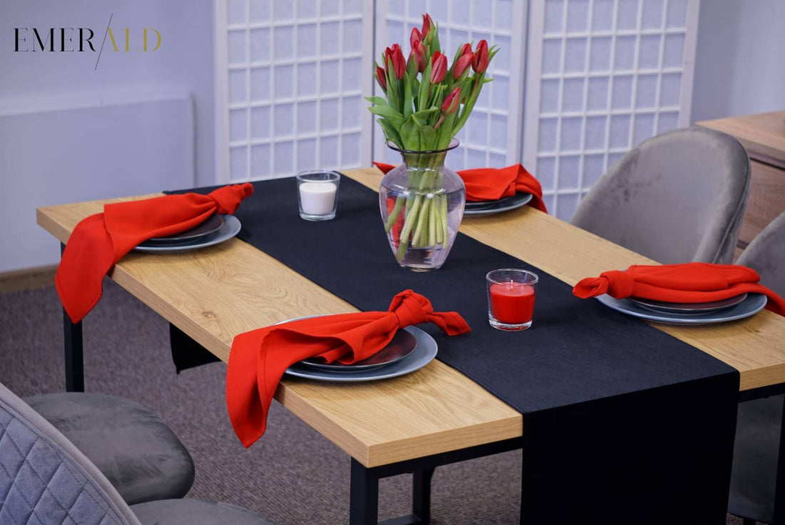 undefined EmeraldLT Aksominis Juodas stalo takelis Aksominis takelis EmeraldLT.