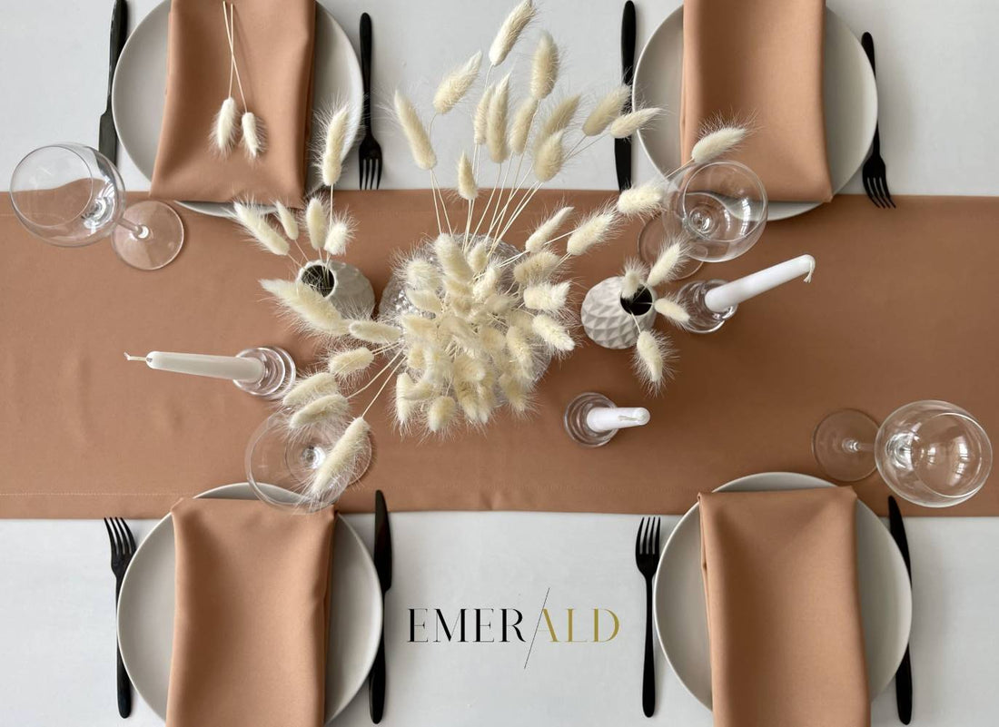 undefined EmeraldLT Rausvai rudos spalvos stalo takelis Takelis EmeraldLT.