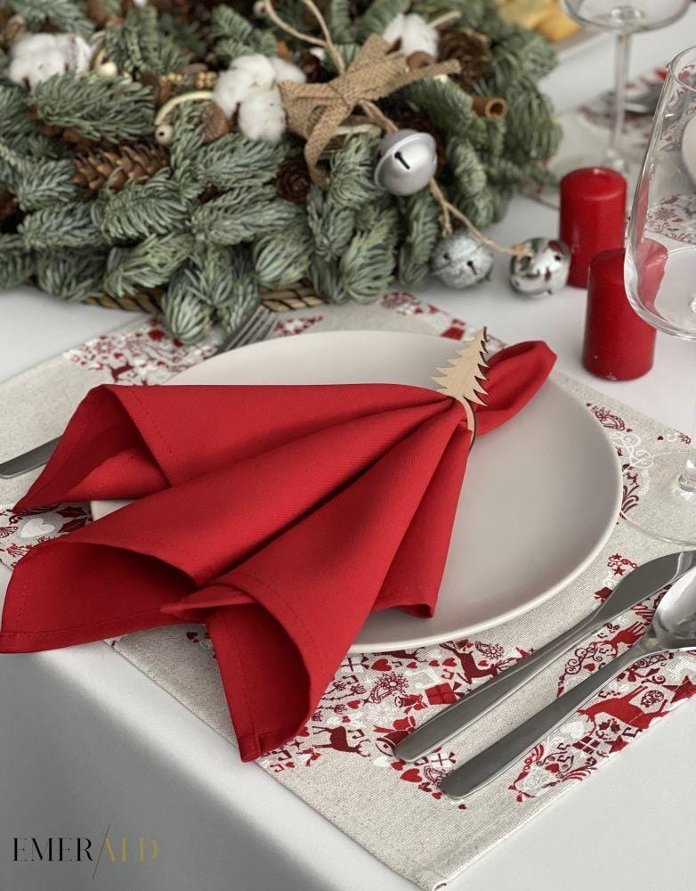 Raudonos servetėlės