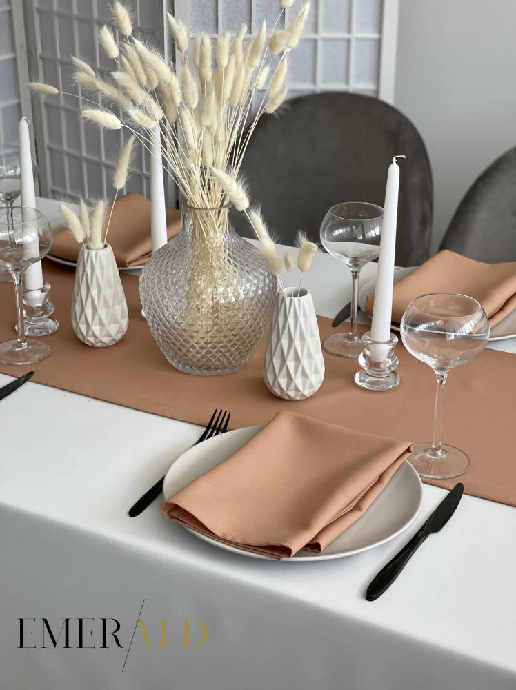 undefined EmeraldLT Rausvai rudos spalvos servetėlės Servetėlės EmeraldLT.