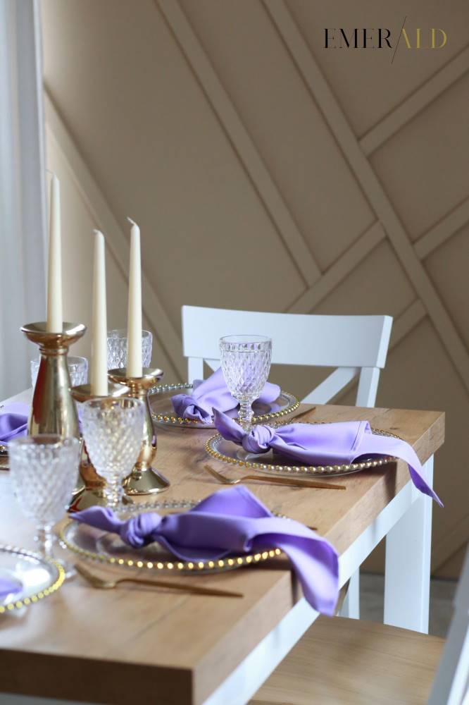 undefined EmeraldLT Alyvinės spalvos servetėlės Servetėlės EmeraldLT.