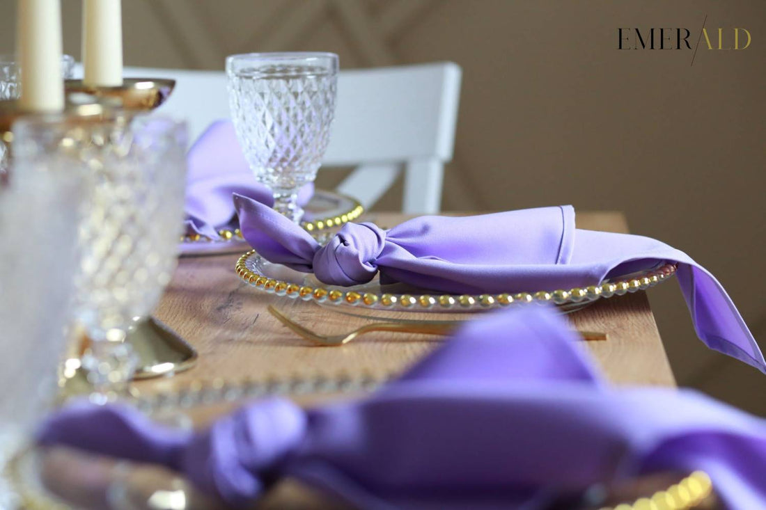 undefined EmeraldLT Alyvinės spalvos servetėlės Servetėlės EmeraldLT.