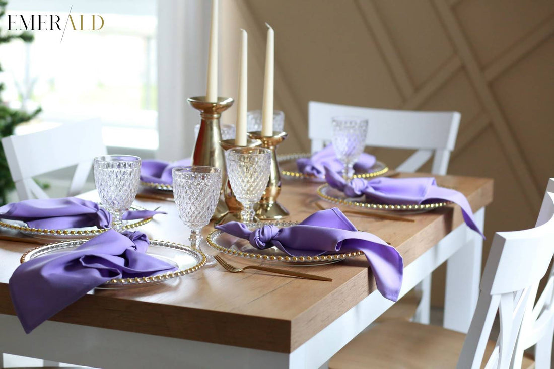 undefined EmeraldLT Alyvinės spalvos servetėlės Servetėlės EmeraldLT.