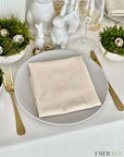 Smėlio spalvos matinio veliuro servetėlės