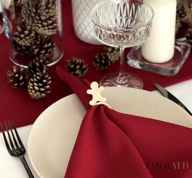 Dekoravimo ziedelis servetelems Kaledinis sausainis