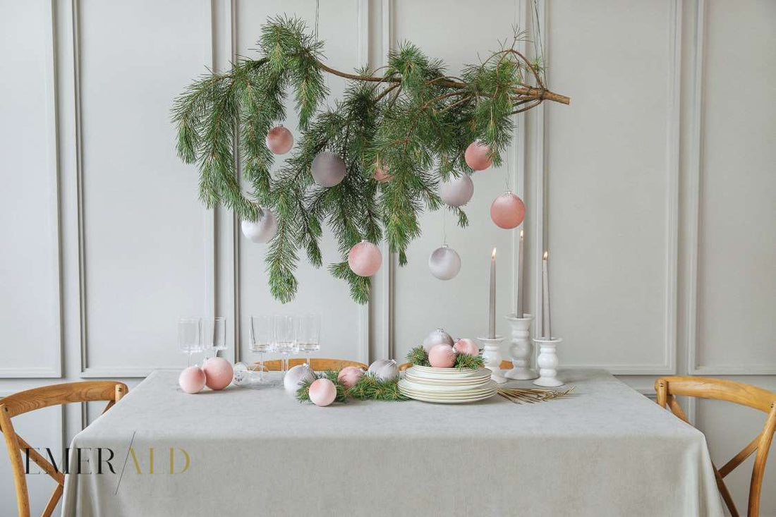 Pelenų rožinės spalvos dekoravimo žaisliukų rinkinys