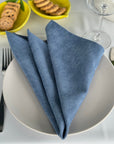 Dūminė mėlyna veliūro servetėlė