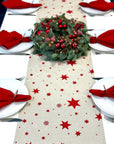 Kalėdinis stalo takelis "Raudonos žvaigždės"