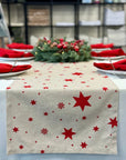 Kalėdinis stalo takelis "Raudonos žvaigždės"