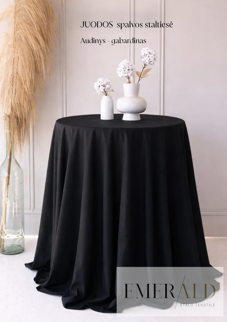 Juoda staltiesė (gabardinas)