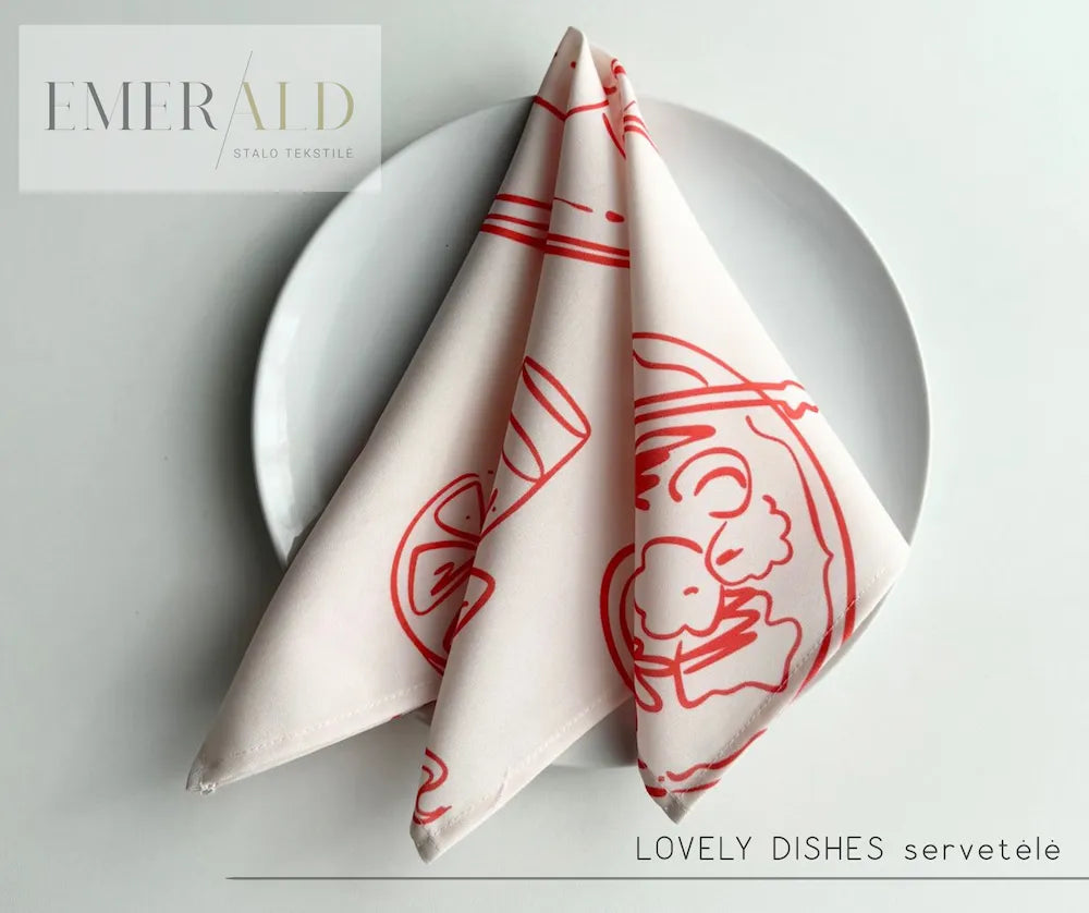 "Lovely dishes" servetėlės nuoma