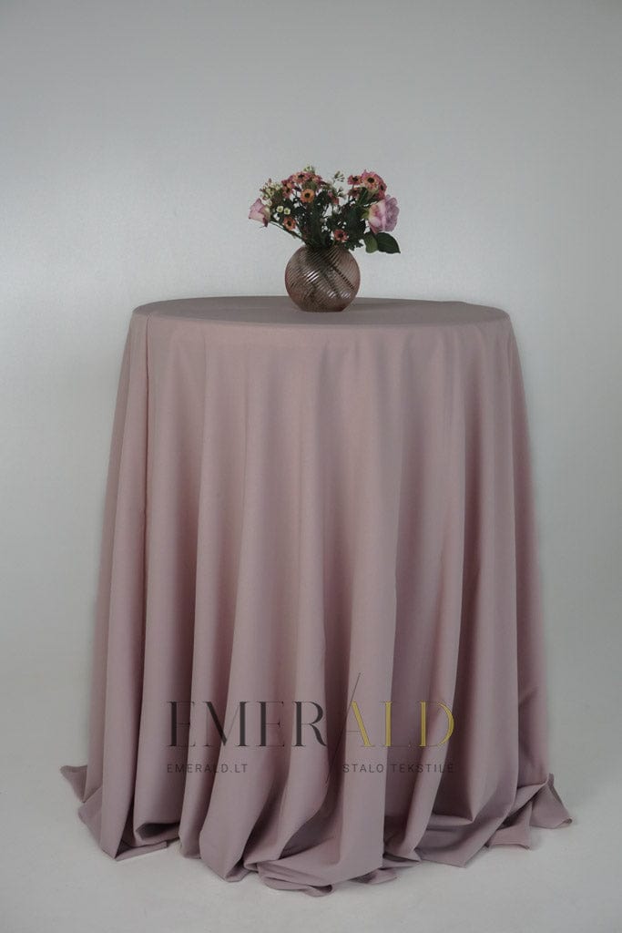 Šviesiai pelenų rožinės spalvos staltiesė (gabardinas)