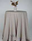 Smėlio  spalvos banketinė staltiesė (gabardinas)