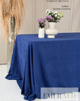 Mėlyna  staltiesė (audinys matinis veliūras)