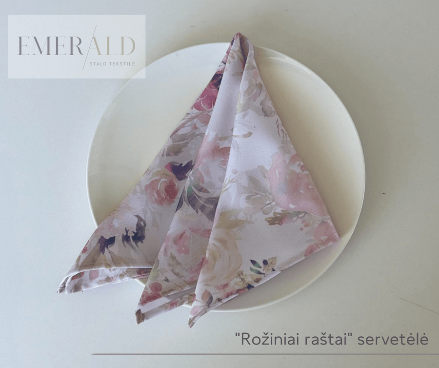 "Rožiniai raštai" servetėlės nuoma