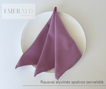 Rausvai alyvinės servetėlės nuoma