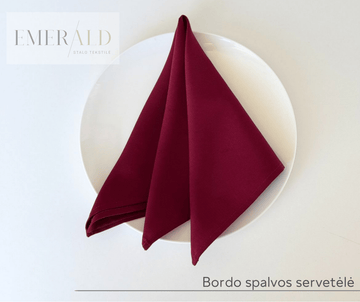 Bordo spalvos servetėlės nuoma