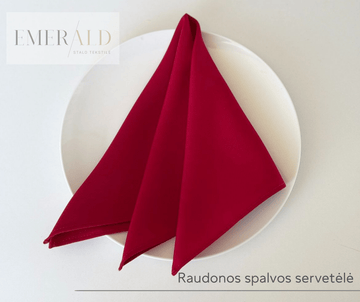 Raudonos spalvos servetėlės nuoma