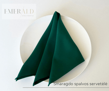 Smaragdo spalvos servetėlės nuoma
