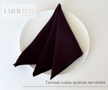 Tamsiai rudos spalvos servetėlės nuoma