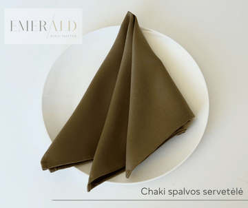 Chaki spalvos servetėlės nuoma