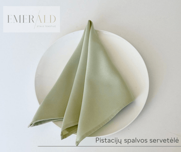 Pistacijų spalvos servetėlės nuoma