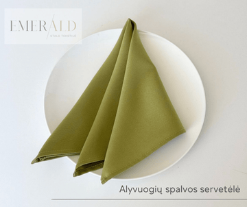 Alyvuogių spalvos servetėlės nuoma