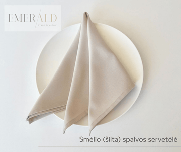 Smėlio (šilta) spalvos servetėlės nuoma