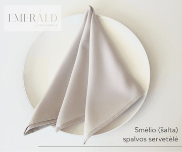 Smėlio (šalta) spalvos servetėlės nuoma