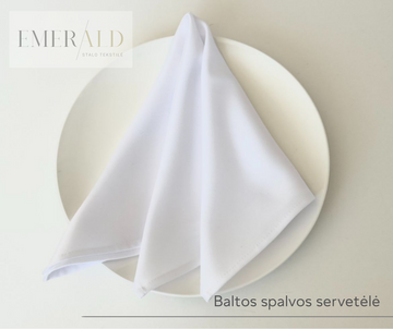 Baltos spalvos servetėlės nuoma