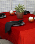 undefined EmeraldLT Aksominė raudonos spalvos Staltiesė Aksominė staltiesė EmeraldLT.