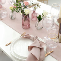 Šviesiai pelenų rožinės spalvos servetėlės