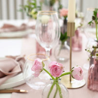 Šviesiai pelenų rožinės spalvos servetėlės