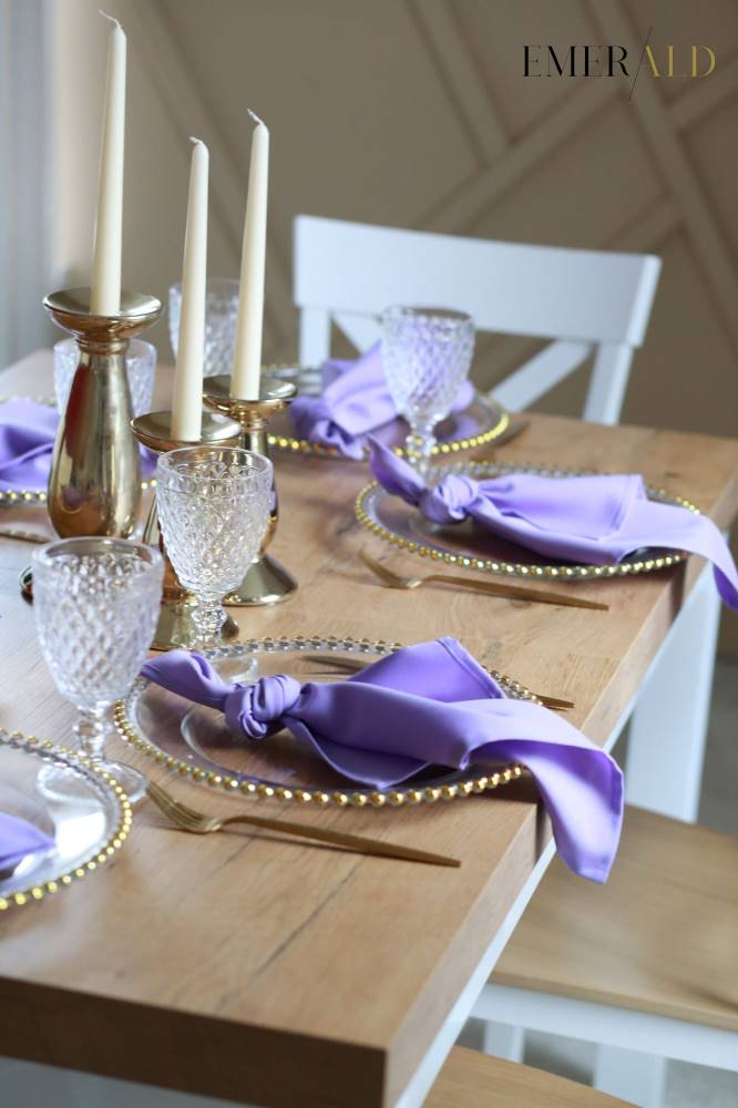 undefined EmeraldLT Alyvinės spalvos servetėlės Servetėlės EmeraldLT.