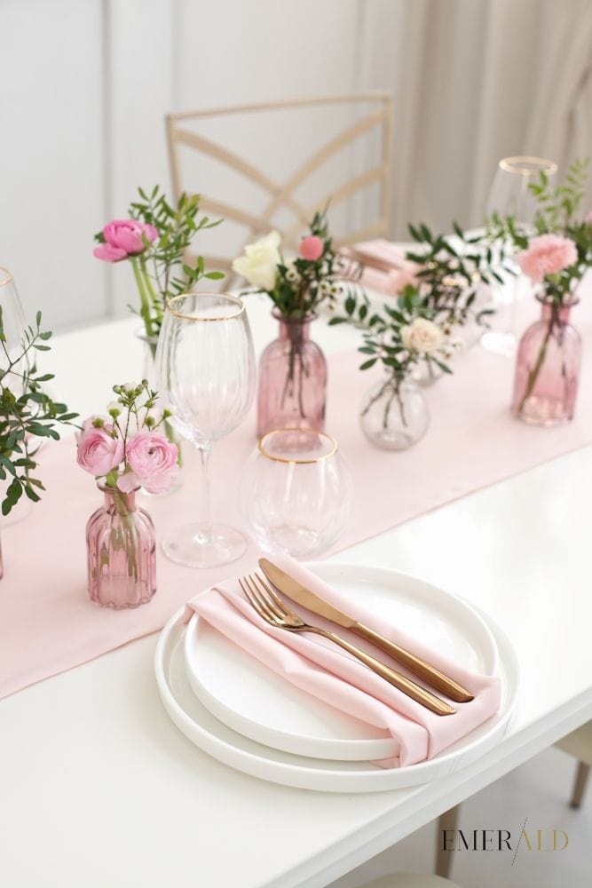 Šviesiai rožinės servetėlės